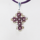 Small Cross - Arabella-Purple Suedine - 2